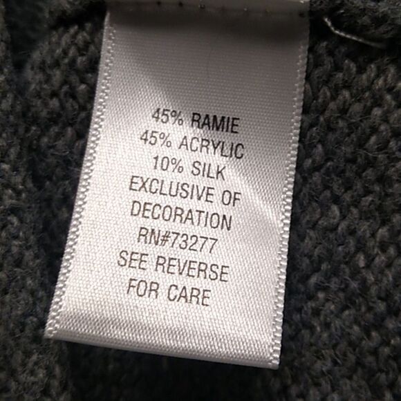 Croft & Barrow Women's Sm Cardinal Design Zipper Front Long Sleeve Sweater - Picture 7 of 9